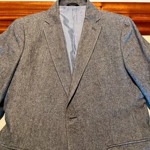 Grey micro herringbone cotton Sport Coat